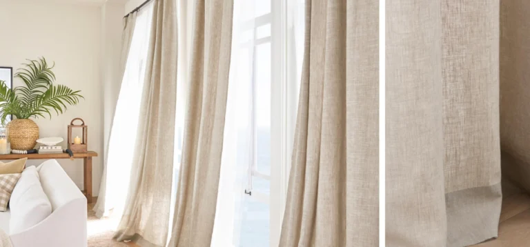 Linen and cotton curtains
