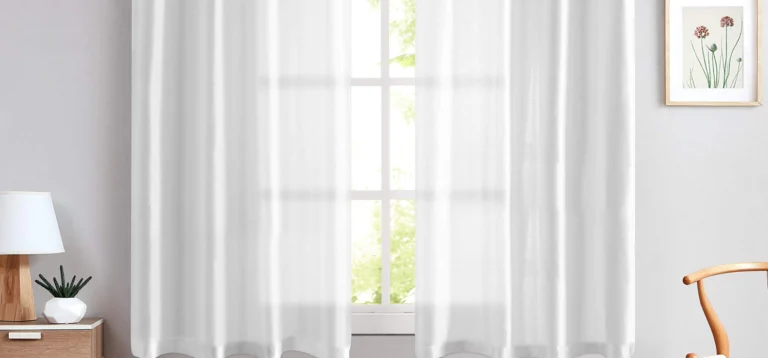 Silk and satin curtains