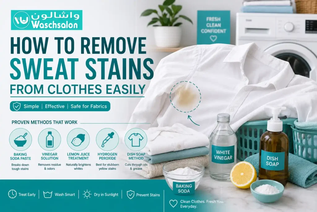 Featured image for How to Remove Sweat Stains from Clothes Easily
