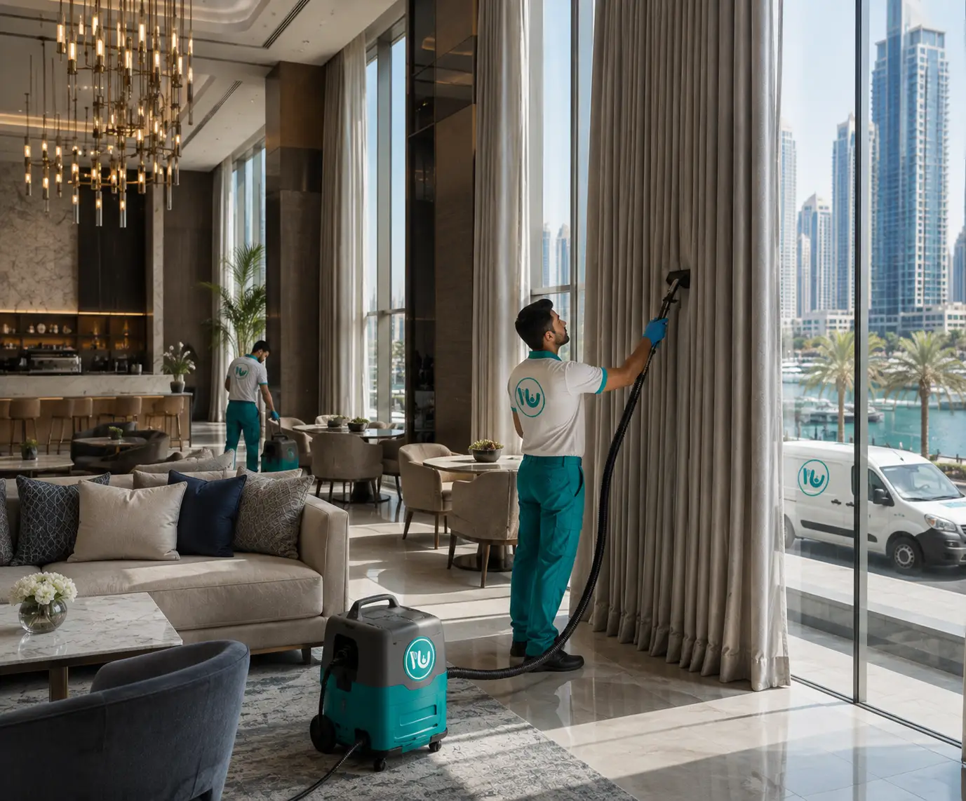 Commercial Curtain Cleaning Service in Dubai Marina Second Image